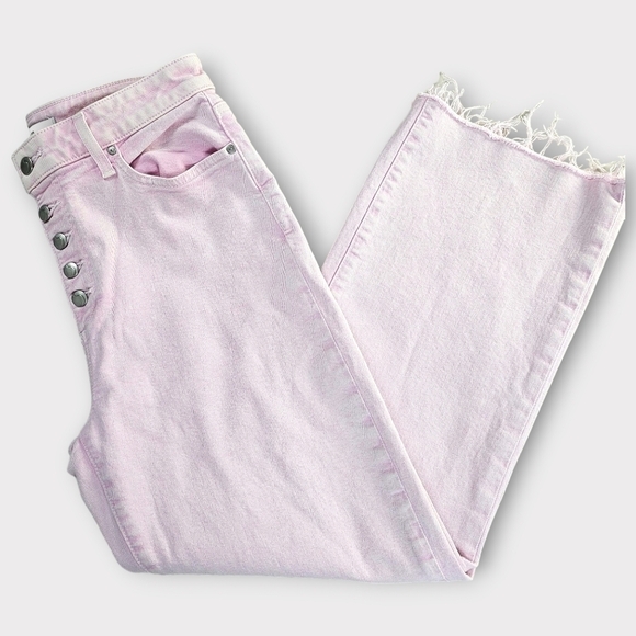 Joe's Jeans The Wyatt High Rise Crop Pink Size 29 - Picture 6 of 14